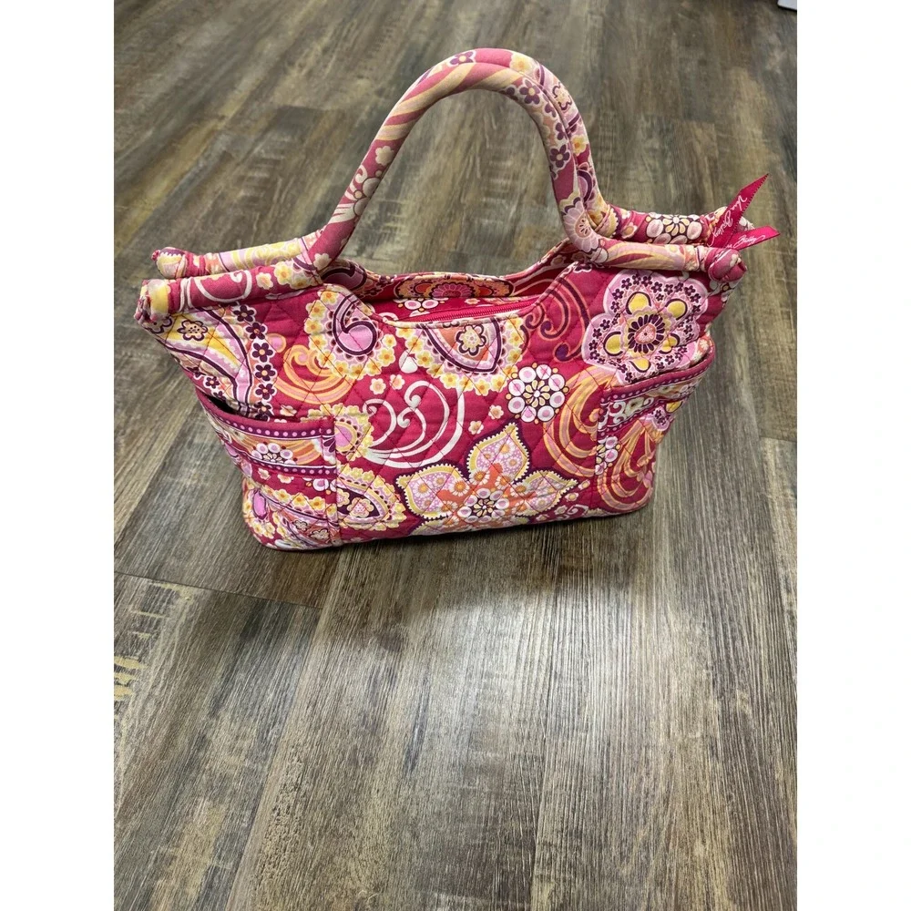 Vera Bradley Raspberry Paisley Little Betsy Tote Shoulder Fizz Gabby Handbag